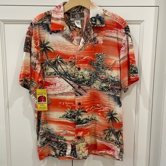 Kalaheo Vintage 100% Rayon Hawaiian Shirt—Made in Hawaii—New With Tags—Size S - Picture 2 of 12